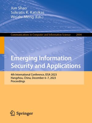 cover image of Emerging Information Security and Applications